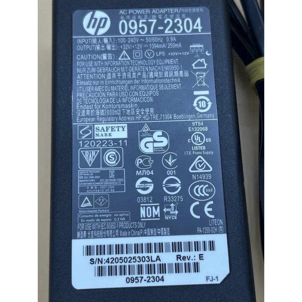 0957-2304 AC Adapter Power Supply for HP 6100 6600 6700 7110 7610 7612 3610 3620